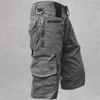 Pantaloncini da uomo Cargo militare da uomo 2023 Army Camouflage Tattico Jogging Uomo Cotone Allentato Lavoro Casual Pantaloni corti Plus Size 5XL