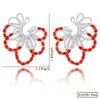 Goujon GODKI fleur boucle d'oreille pour les femmes de mariage mode flux cubique zircone Brincos boucle d'oreille à la mode bohême bijoux 230324