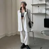 Women's Suits 2023 Chic Loose Woman Blazer Spring Summer White Pink Green Black Jacket Female Oversized Lined Coats Outwear Blezer Women