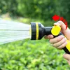 Sprayers 10 Pattern Watering Gun Garden Nozzle Mutifunctional Household Car Washing Adjustable Lawn Multifunction High Pressure P230310