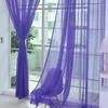 Curtain 1pc Bedroom Curtains European And American Style Window For Living Room Decoration Door Drape Panel Sheer Tulle