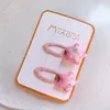 2023 1 paar Neue Mode Süße Mädchen Prinzessin BB Clip Koreanische kinder Stoff Gestickte fünfzackigen Stern Haarnadel haar Zubehör