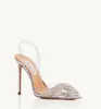 Luxury Designer Sandals Summer Gatsby Sling Shoes Gold-tone Heel Lady Pumps Wedding Party Dress Evening Gladiator Sandalias With Box EU35-43