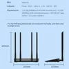 Comfast CF-WR619AC V2 AC1200 Wireless WiFi Gigabit Router met 2,4 g/5g High Gain AntenNen Wifi Repeater Dual Band Easy Step