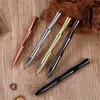 Brass Ballpoint Pen Rollerball Signature Pens 0,5 mm metalen gelink voor zakelijk heren Gift Smooth Writing