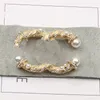 Luxury Retro Double Letter Brooch Designer Brand Brooches Pattern Pearl Diamond For Women Charm Wedding Gift Party Jewelry Accessorie nice qq