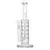 Stright Rube Glass Bongs Rury wodne Hoahs mocny Bong Oil Burner Fab dysk jajka niebieska różowa rurka Rigs wosku prysznicowy Perc z miską WP2161