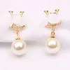 23ss 20style Mixed Simple Designer V Lettere Stud Hoop 18K Gold Plated 925 Silver Round Women Crystal Rhinestone Pearl Earring Wedding Jewerlry