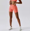 アクティブショーツキャンディーカラーヨガソフトスポーツジムの服ショートレギンス女性トレーニング服フィットネスランニングタイツ
