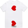gioca t-shirt da uomo firmata giapponese amore rosso camicia uomo donna Commes completa etichetta tshirt polo CDG Des Badge Garcons cotone ricamo taglia xs-XXXXL 8X9V 2NVK