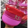 Designer Berets Marca Designer Primavera Verão Caps Mulheres Duas Cores Sboy Cap Cristal-Embelezado Cetim Baker Boy HatBerets 69m2