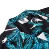 Magliette da uomo unisex uomo donna estate camicia da spiaggia hawaiana alberi di cocco stampa per il tempo libero maniche corte