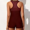 Costumi da bagno da donna Taglie forti Donna Tankini nero Canotta con controllo della pancia Costume da bagno solido retrò con pantaloncini Costume da bagno a due pezzi