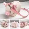 Sacs de taille mignon cochon sac à bandoulière en peluche Animal en peluche sacs à bandoulière femmes mode hiver doux sac à main dessin animé sacs à main téléphone stockage d'argent 230324