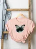 Dames t shirts aquarel vlinder vlinder mooie schattige vrouwen mode casual kleding korte mouw tee top zomer grafisch shirt vrouwelijke print
