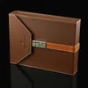 Boîte à cigares en cuir de voyage Portable, boîte de rangement de cigares en bois de cèdre avec humidificateur, accessoires pour fumer