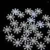 Decorações de Natal 100pcs Diy Craft Snowflake