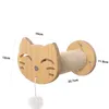 Móveis de gato Scratchers 1pc Móveis de gato montados na parede Prateleiras de gato de madeira Polas para o gato de parede Passos de escada Cama Atividade Estrutura de árvore Modern 230324