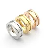 2023 Brand Luxury Spring Couple Ring Titanium Steel Couple Fashion Ring 18k Gold Designer High Quality Ring
