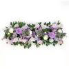 50cm Düğün Kemeri Çiçekler Sıra İpek Gül Çiçek Düzenlemeleri Dekoru için Dekor Resepsiyon Düğün Töreni ve Çiçek Duvar Fonu
