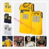 Maglia da basket Franz Wagner Michigan Chris Webber Personalizzata Charles Matthews Jordon Poole Frankie Collins Isaiah Barnes Ian Burns Michigan Wolverines Maglie