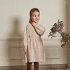 Robes de fille automne hiver robe pull en tricot pour 2 à 10 ans filles à manches longues imprimé robes mi-longues enfants enfants vêtements décontractés