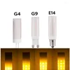 G4/G9/E14 LED -glödlampa Dynamisk flameffekt majslampa Dekorativa lampor glödlampor DC12V Retroemuleringsbrandflimmerförbränning