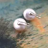 Charm ASHIQI Real 925 Sterling Silver Natural Freshwater Pearl Earrings Fashion Jewelry for Women Gifts Z0323