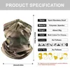 Bandanas Camping Hiking Face Scarf Bandana Men Silk Breathable Outdoor Sports Fishing Cycling Neck Protection Motorcycle Headscarves