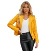 Women's Jackets Europe and America Clothing short Slim motorcycle PU Leather Jacket Korean version of the spring autumn jacket coats 230324