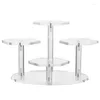 Hooks Display Cupcake Acrylic Riser Risers Stands Clear Stand för dessert Rack Cup Cake