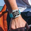 Étui de protection en caoutchouc fluoré pour Apple Watch série 8 7 6 5 4 SE, 44mm/45mm, Kit Mod AP en acier inoxydable 316L