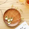 Spoons 24pcs Golden Stainless Animal Model Teatime Stiring Bar Sweet Household Gifts For Parents Kitchen Kits