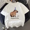 Herr tshirts capybaras tshirt män japanska anime streetwear t shirt manlig anime harajuku japanska kläder 230324