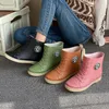 Rain Boots Autumn Women's Rubber Boots Fashion Waterproof Martin Boots Female Colorful Rain Boots Garden Non-slip Water Shoes 35-40 230324