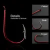 Fiskekrokar 30-50 st Hight Carbon Steel IseAMA Fiskekrokar Storlek 4# -13# Bet Lure Fishhooks Sea Fishing Single Carp Japan P230317