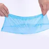 100Pcs Disposable Shoe Covers Disposable Plastic Thick Outdoor Rainy Day Carpet Cleaning Blue Waterproof Shoe Covers