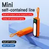 Caricabatterie portatile Mini Power Bank 5000mAh Ricarica rapida Batteria esterna sottile Cavo interno per iPhone Xiaomi Huawei QC3.0