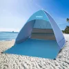 テントとシェルター自動インスタントポップアップテントの飲み物のビーチテント軽量屋外UV保護キャンプ釣りテントカバナサンシェルター230324
