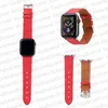 Designer-Uhrenarmband aus Leder für Apple Watch Band 49 mm 38 mm 42 mm 44 mm 45 mm iwatch Serie 8 9 4 5 6 7 Riemen Armband Original Monogramm Letter Print AP Watchbands