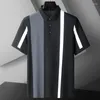 Polos masculinos 8xl 7xl 6xl 2023 verão 95% algodão respirável camisa de polo respirável Homens de ponta de ponta casual homme manga curta camisa masculina