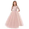 Robes de fille enfants demoiselle d'honneur fleur filles pour robe de soirée adolescente enfants princesse 8 10 12 14 ans livraison directe Dhipj