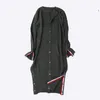 Maglieria da donna Moda Maxi Cardigan lungo Maglione in misto lana cashmere Manica con scollo a V da donna 2023