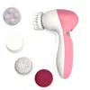 Rengöringsverktyg Tillbehör 5 I 1 Electric Cleanser Wash Face Cleaning Machine Skin Pore Cleaner Body Cleansing Massage Mini Beauty Massager Brush 230324