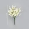 Fleurs décoratives Blanc Vert Eucalyptus Feuilles Branche D'eucalyptu Artificielle Tige Faux Plantes Bouquet De Mariage Fête D'anniversaire Maison Jardin