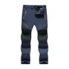 Pantalones para hombres Hombre Softshell Fleece Camping Escalada Pesca Trekking Senderismo Invierno Impermeable Pantalón transpirable Pantalones deportivos Cargo 230324