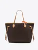 Top 2 stks/set High Qulity Classic Luxurys Bags dames handtassen bloem dames composiet tote pu lederen schoudertas boodschappentassen