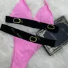 Mode bikini underkläder badkläder designer damer sexig strand thong bikinis sommar badkläder rygglös tunn baddräkt för kvinnor