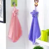 Towel Cute Star Hand 22x42cm 4 Color Cartoon Coral Velvet Soft Plush Rag Kitchen Bathroom Hanging Test For Products