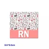20 Pcs/Lot accessoires personnalisés conception médicale étiquette de nom horizontale PVC matériel nom Badges RN CNA LPN RT Badge copain pour infirmière cadeau